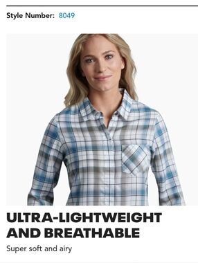 KUHL Hadley Long Sleeve Button Down Women's Shirt 100% Tencel Size XL